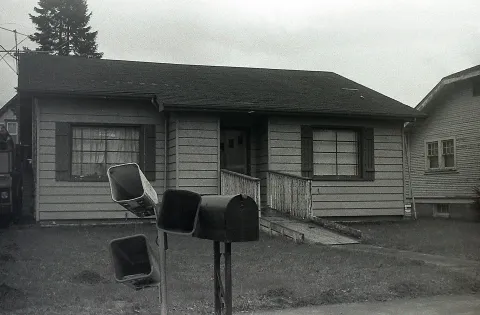 B&W photo of my house