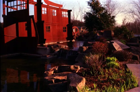 paddleboat sculpture